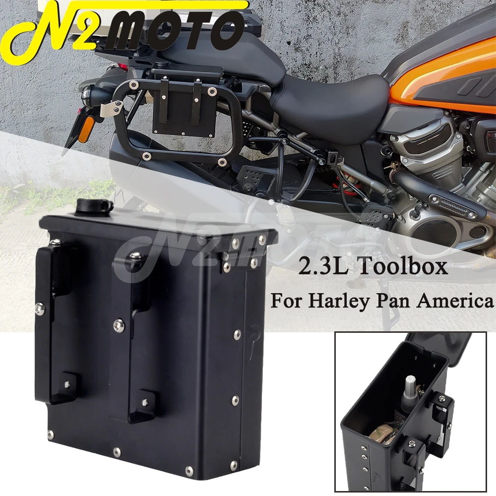 

Motorcycyle 2.3 Liters Side Right Bracket Luggage Storage Tool Box Case For Harley Pan America 1250 1250S RA1250S RA1250 2021-22