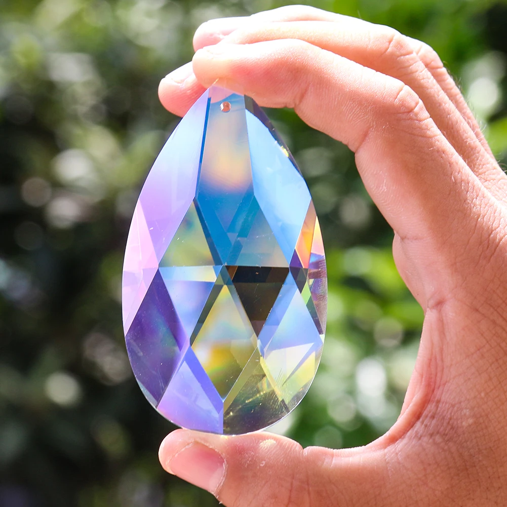 3-дюймовая граненая подвесная люстра с кристаллом Авроры декоративная занавеска