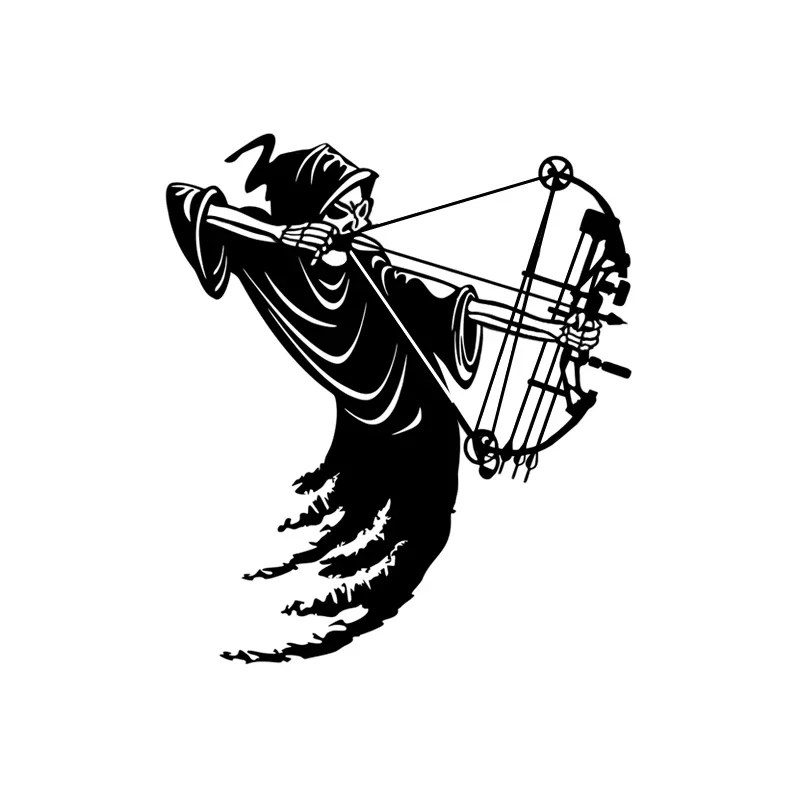 

14,5*16,5 см интересный жнец лук стрела охотник Декор автомобильная наклейка силуэт экстремального движения виниловая наклейка наклейка