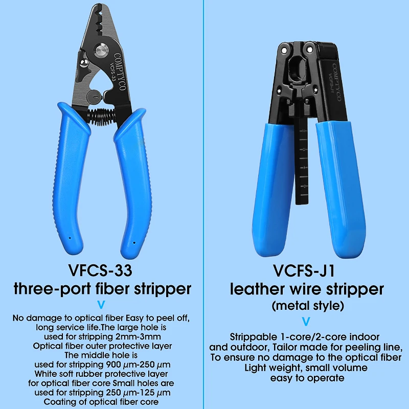 Fiber Optic Tool Kit with AUA-X9 Fiber Cleaver -70+10dBm/-50+26dBm 3 in 1 Mini Optical Power Meter 10Mw Visual Fault Locator