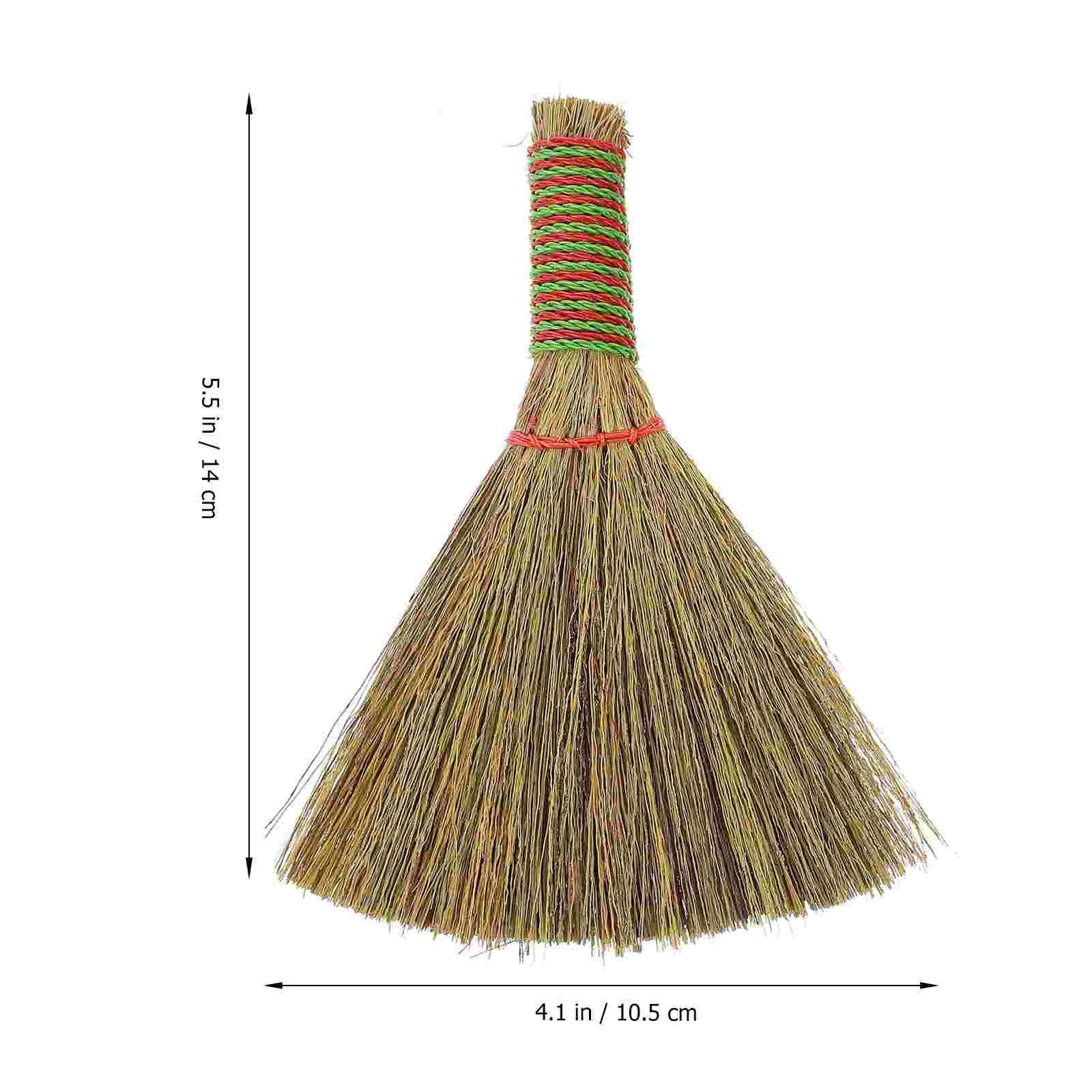 

2 Pcs Lobby Broom Portable Desk Garden Broom Kids Broom Soft Handmade Broom Corn Broom Kids' Desks