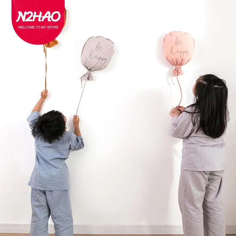 

Мультяшный креативный воздушный шар в форме маленькой подушки, воздушный шар, настенные украшения, хлопковый мультяшный декор для детской ...