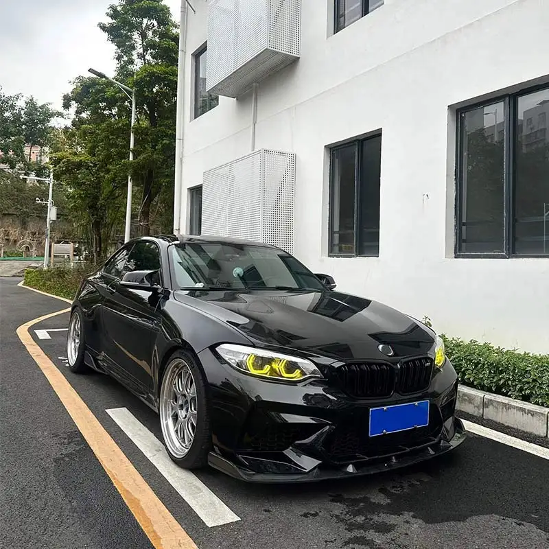 Фото Для BMW M2 F87 M2C 2 серии двухцветные желто-белые дневные ходовые огни CSL LED Panel F22 F23 двухцветные DRL №2