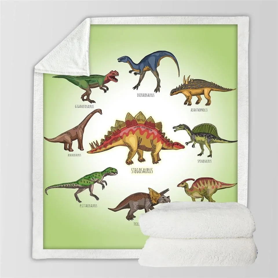 

room decor SUPER SOFT MICROFIBER DINOSAUR BLANKET