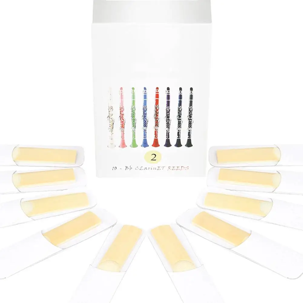 

No. 2 No. 2.5 No. 3 10pcs Bb Clarinet Reeds Tenor Alto Reeds Professional Wind Instrument Accessories
