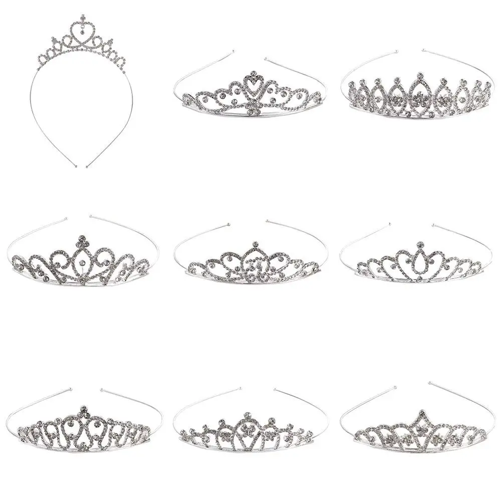 

Gift Girls Headdress Headpieces Hair Accessories Children Tiaras Rhinestone Crystal Crown Head Jewelry Kids Hairbands