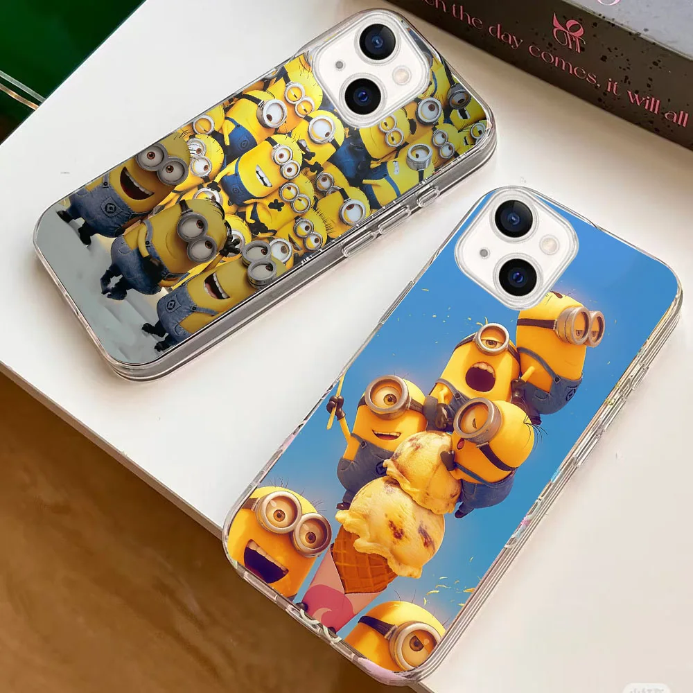 WBA-20 Banana blue M-Minions Transparent Silicone Case For LG K9 10 11 12 22 30 40 41 50 51 61 62 Plus Prime Max