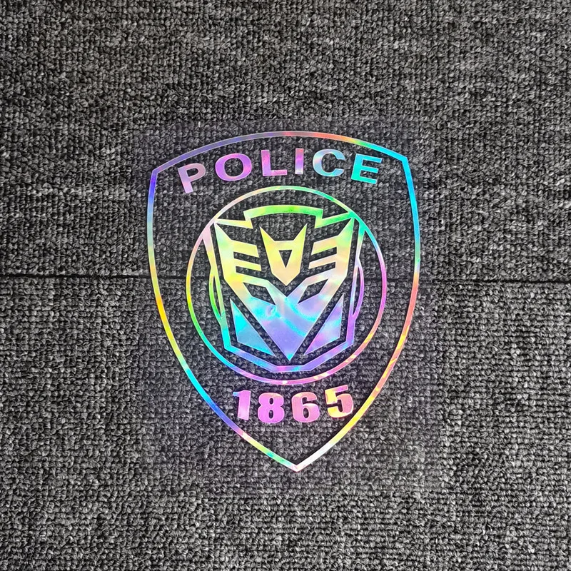 

Car Stickers Police Transformers Decepticons Reflective Decoration For Fuel Tank Cap Bumper Trunk Windshiel Motorcycle C40