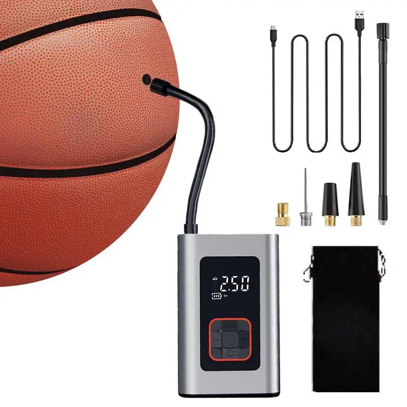 

Electric Tire Inflator Pump Battery Car Tire Air Pump Multifunctional Tire Air Compressor With Digital Pressure Gauge & 4000mAh