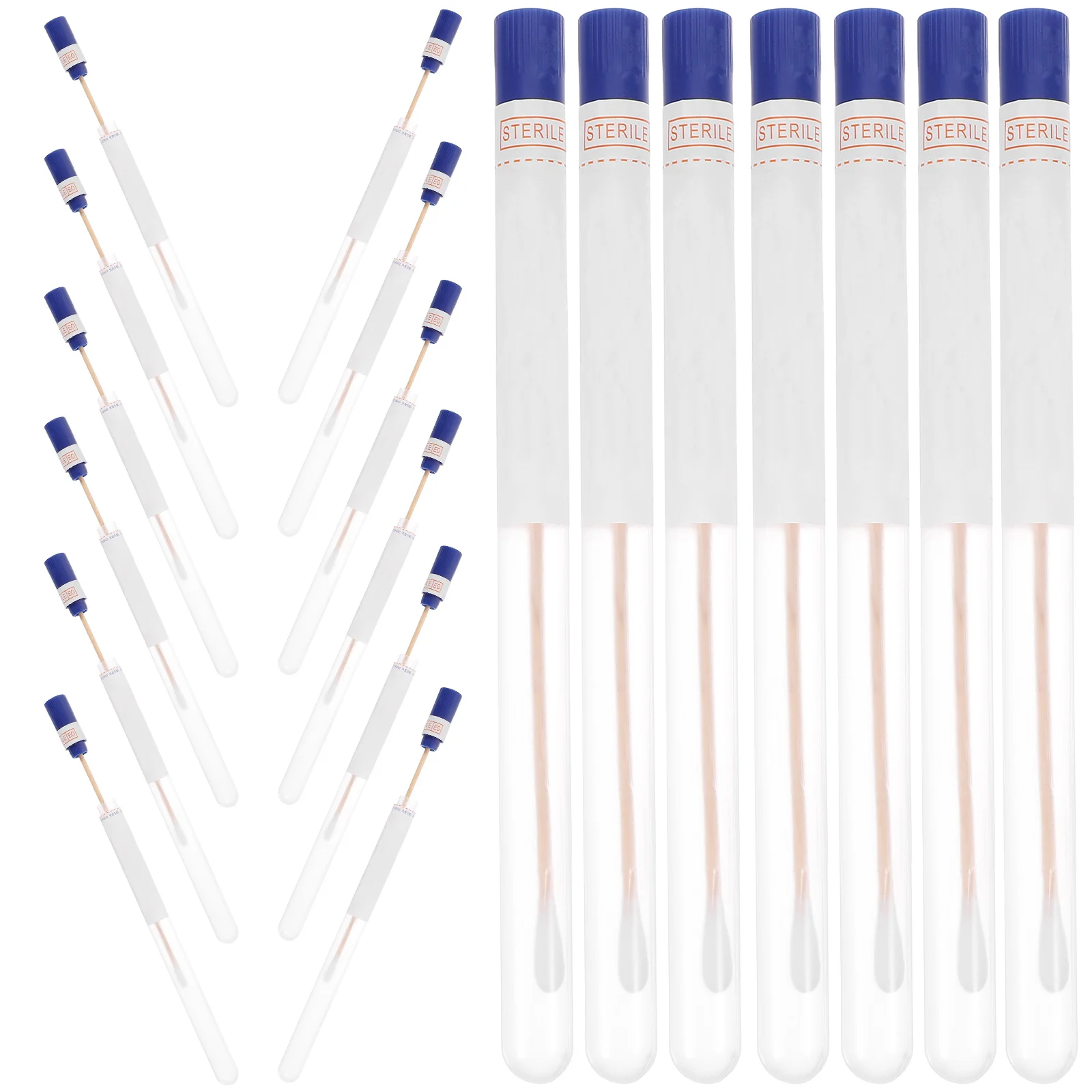 

150 Pcs Male Detection Sampling Cotton Swab Sterile Swabs Collection Wood Women