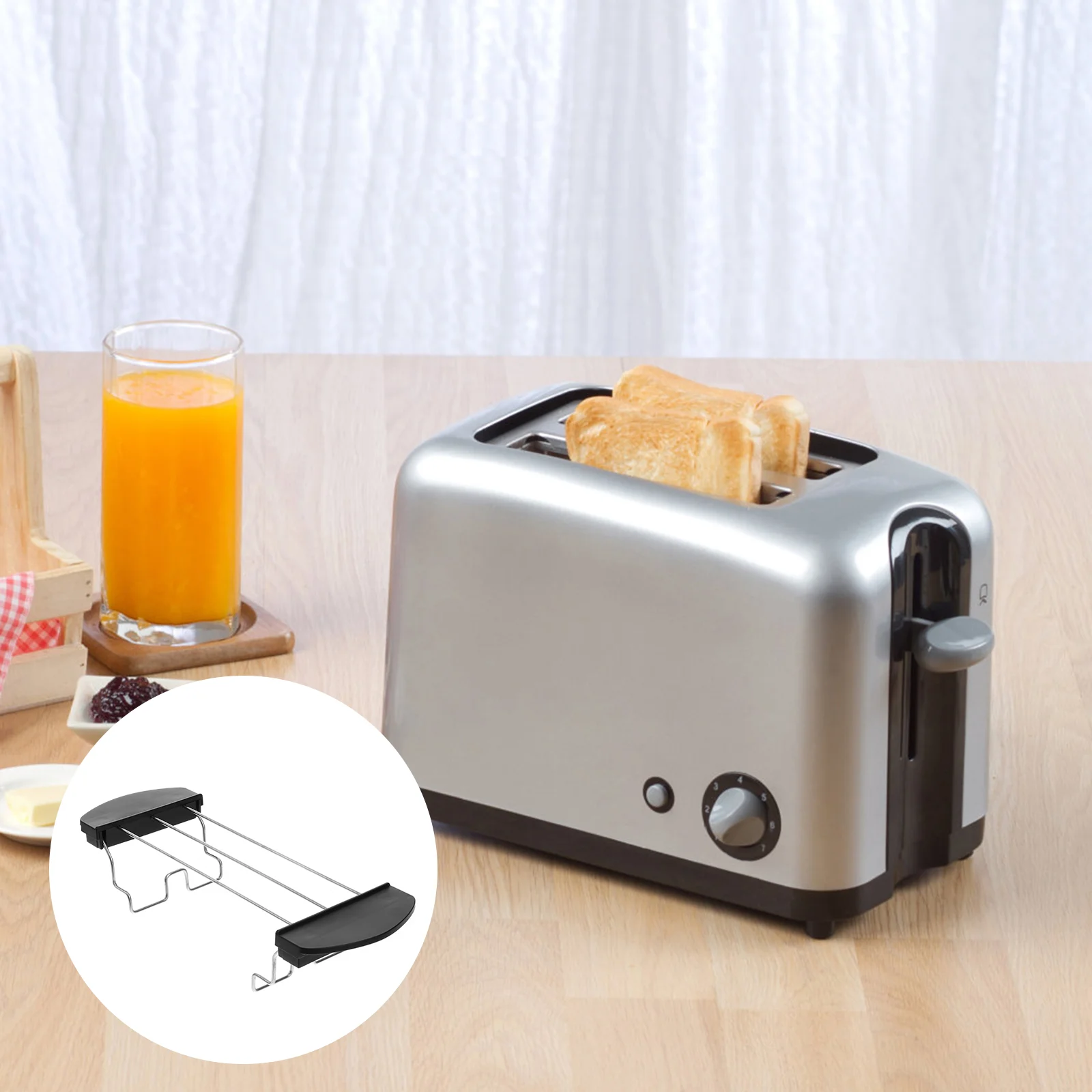 

Rack Toaster Toast Bread Warming Sandwich Holder Cooling Grill Slice Cage Grid Bbq Steel Stainless Stand Barbecue Slicer Tray