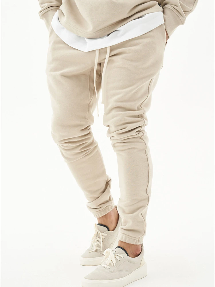 

Cotton streetwear new casual men's trousers hip-hop outdoor fashion slim casual pants stitching stretch fitness sports pants