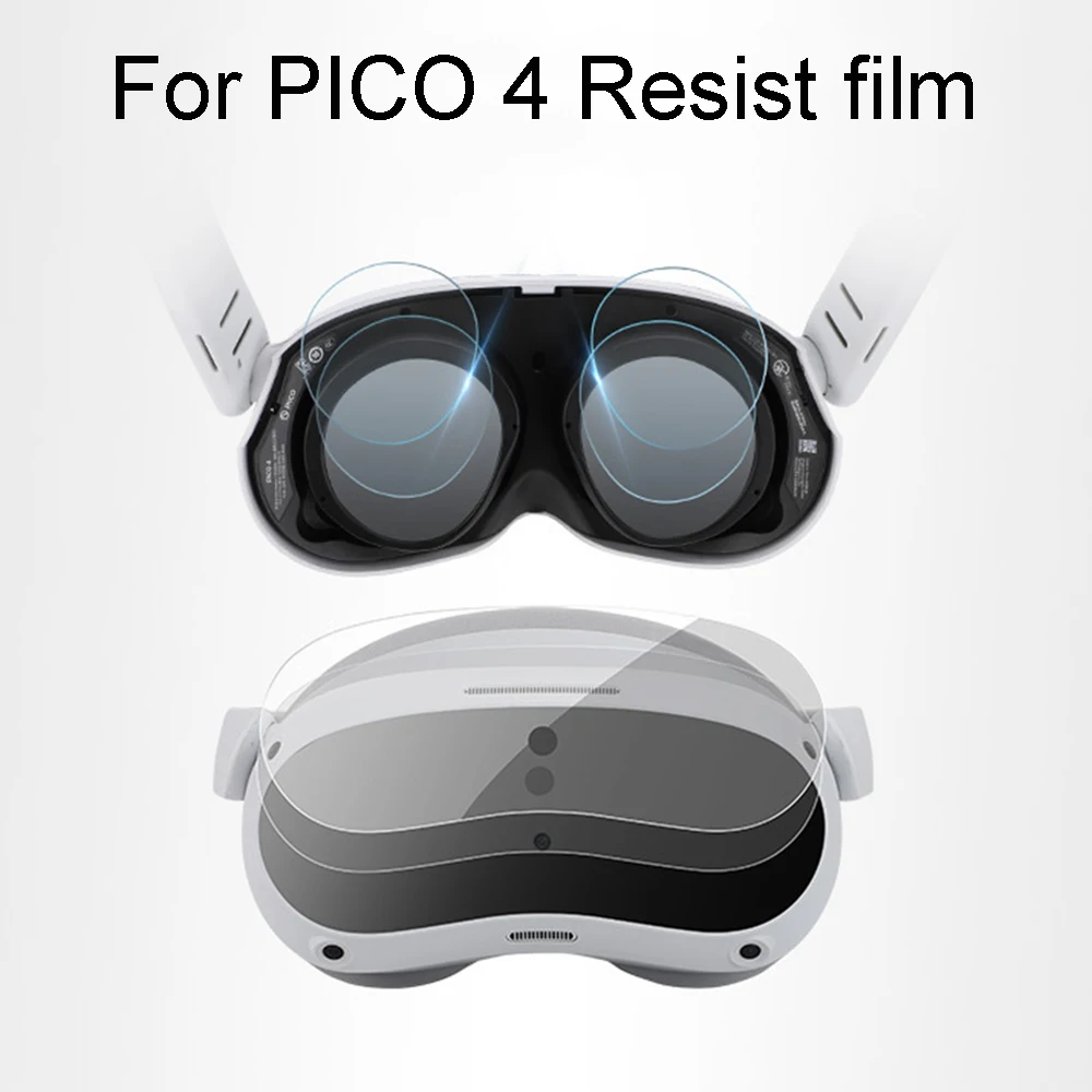 For Pico 4 Accessories  Protective Film Head Film Headwear HD Anti-Scratch Soft Panel Film For PICO4 Lens Film