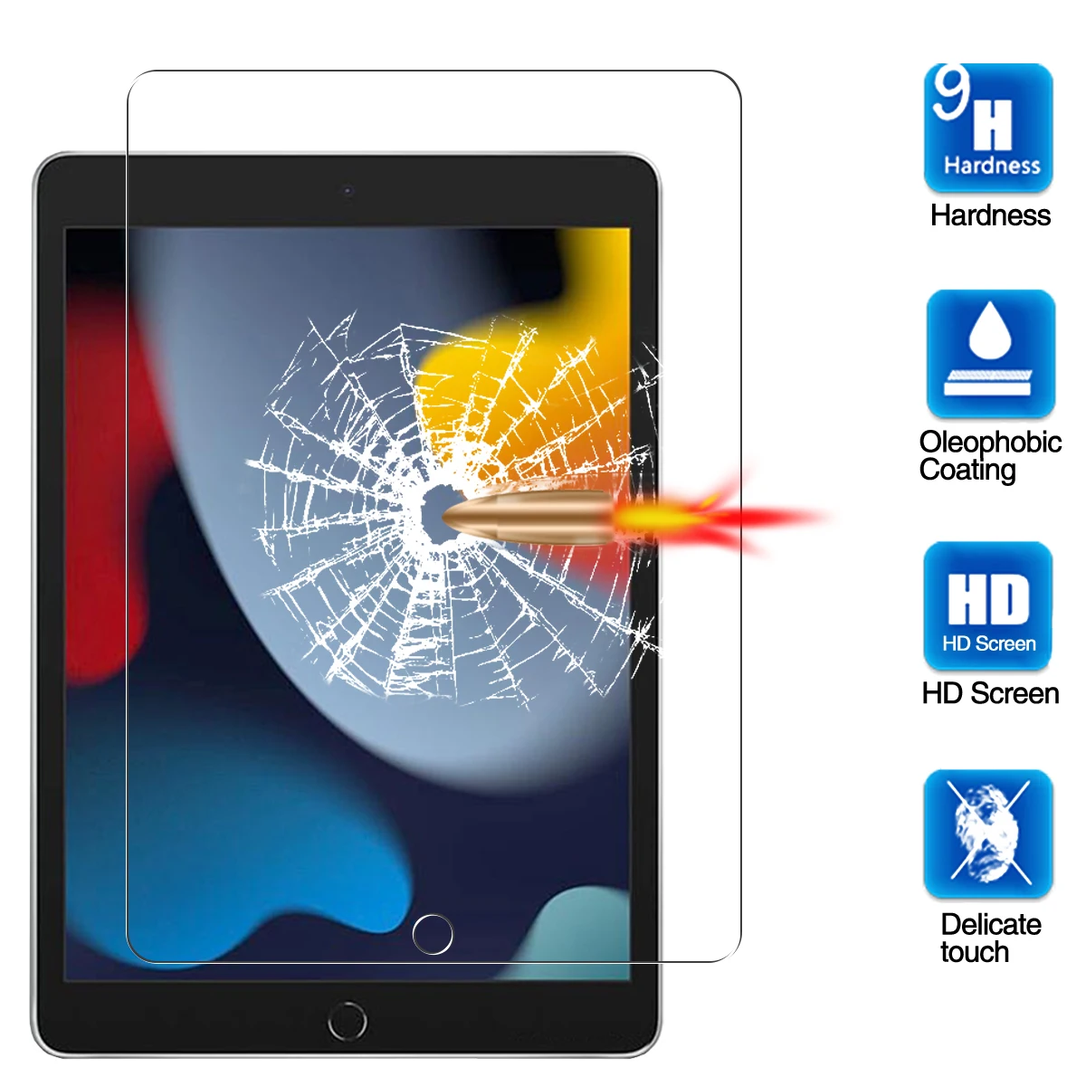 

Tempered Glass For Apple iPad 10.2 2021 2020 2019 9.7 2018 2017 Air Air 2 4 Pro 10.5 11 Mini 2 3 4 5 6 iPad 8 9 Screen Protector