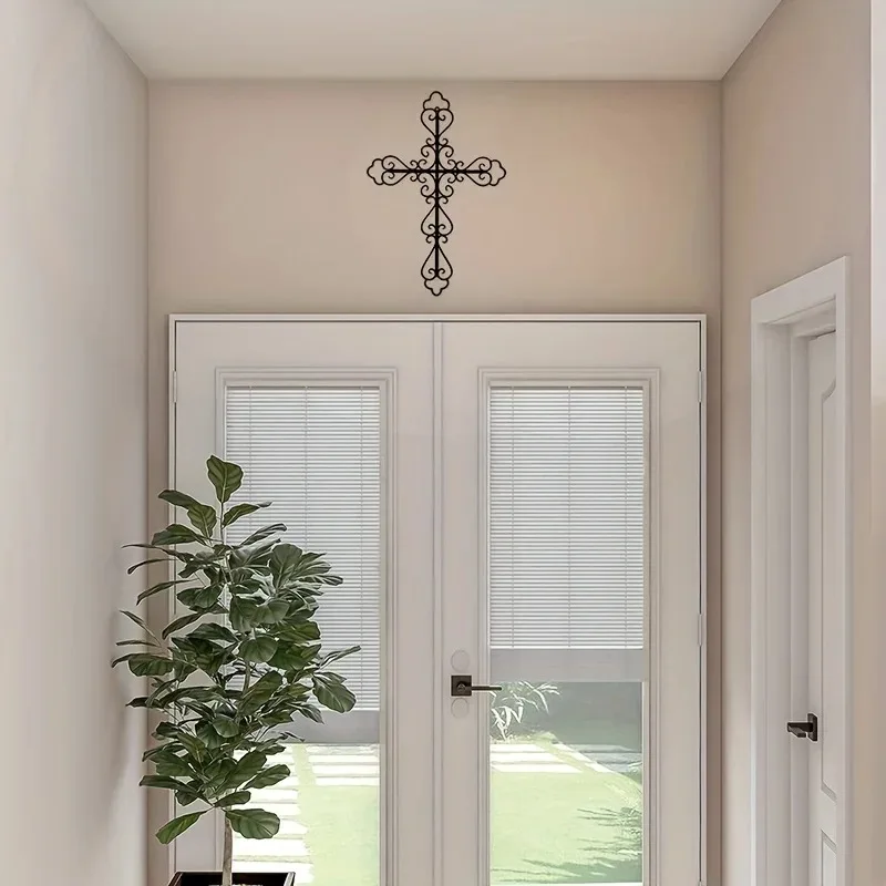 Металлический Крест Настенный Декор Домашний Художественная Металлическая