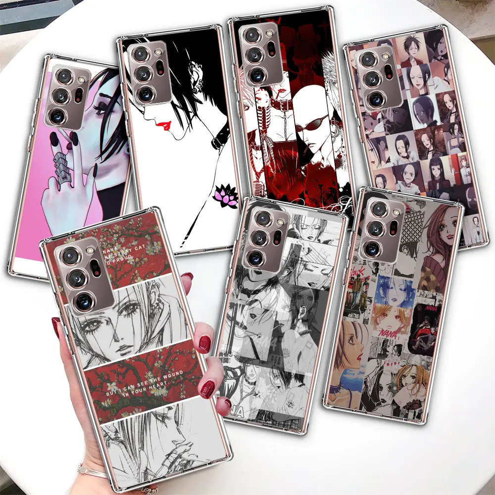 

Чехол для Samsung Galaxy Note 20 Ultra 10 Lite 9 8, прозрачный чехол из ТПУ для телефона S23, S21, S20, FE, S22 Plus, A53, Нана, аниме, Na, Girl