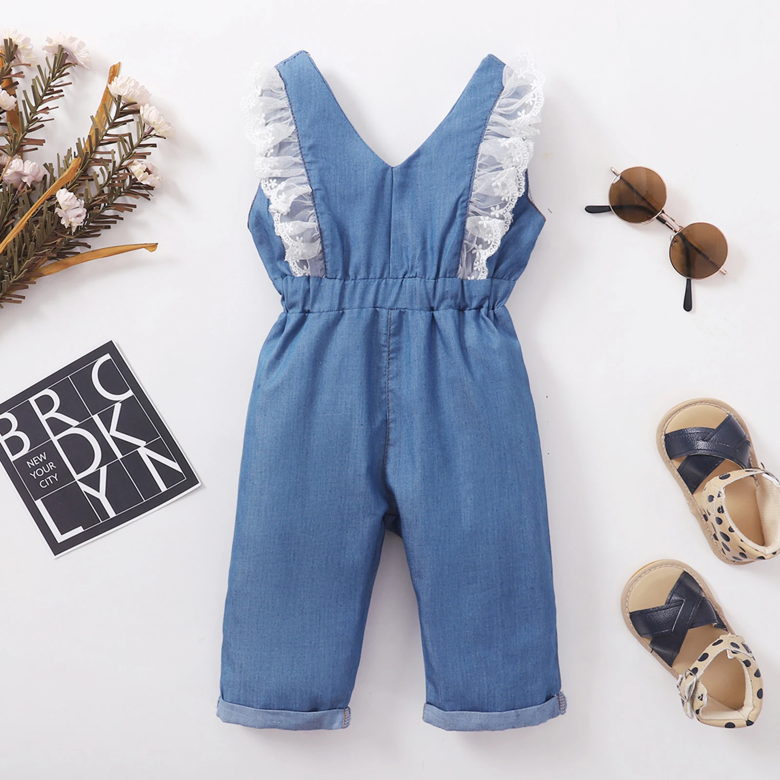 

Ma&Baby 0-18M Newborn Infant Baby Girls Jumpsuit Summer Lace V-neck Romper Overalls Toddler Girl Clothing Costumes D01