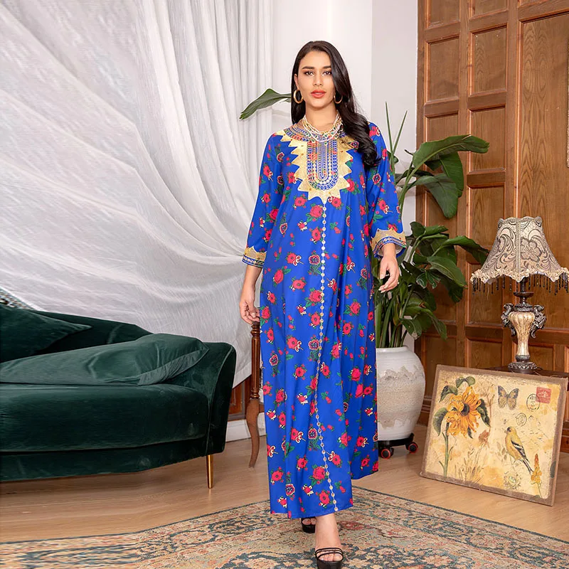 Eid Turkey Abayas for Women Dubai Abaya Mubarak Muslim Fashion Hijab Dress Islam Clothing Caftan Robe Musulmans Djellaba Femme