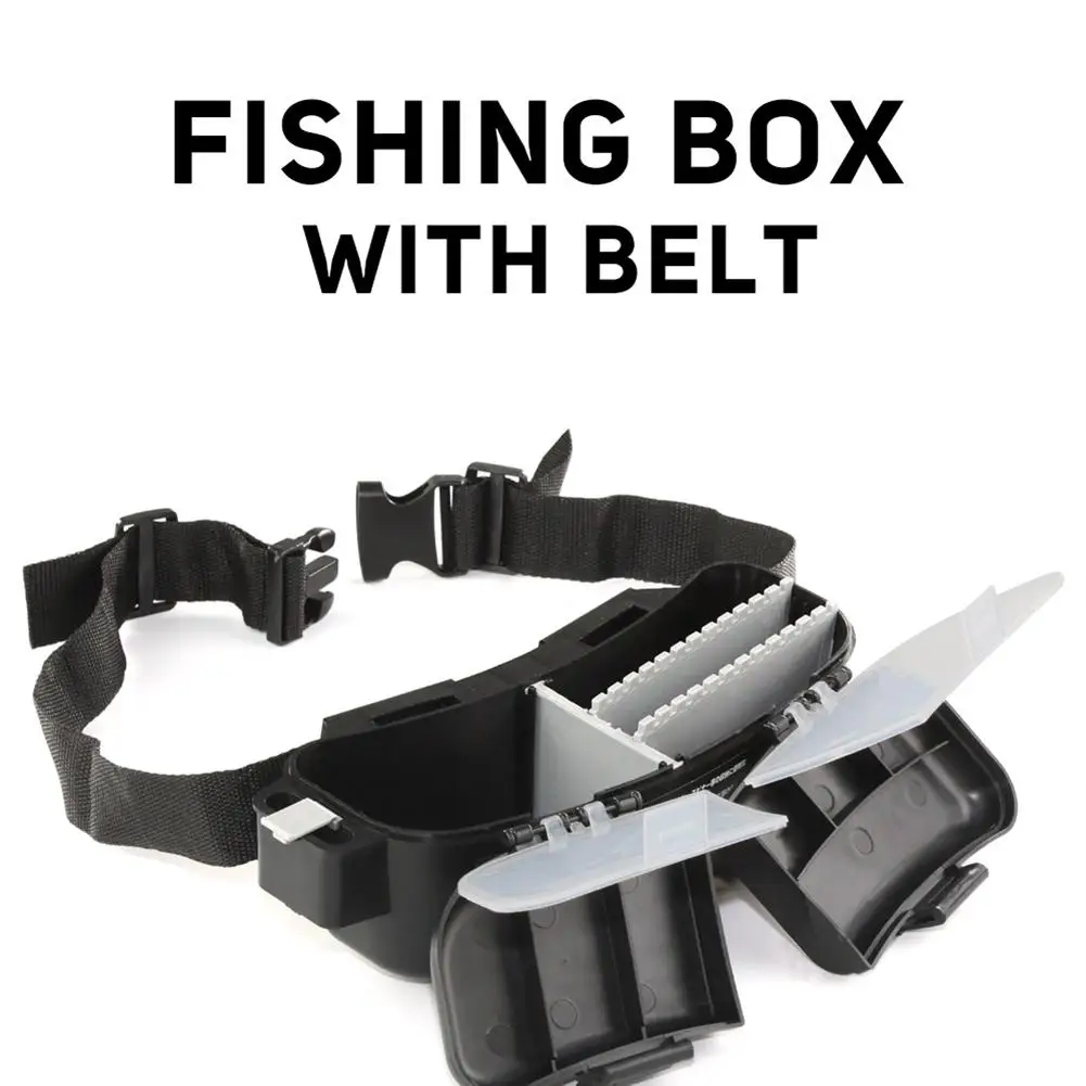 

Portable Lure Waist Box Hanging Fishing Bait Storage Box Carrier Fishing Gear Accessories Toolbox Fishing Tackle Equipment