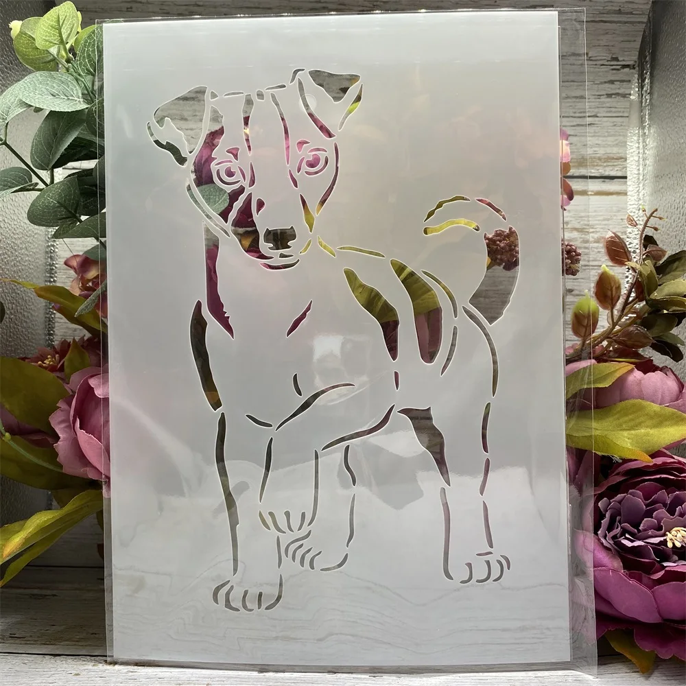 

A4 29cm Little Dog DIY Layering Stencils Wall Painting Scrapbook Coloring Embossing Album Decorative Template
