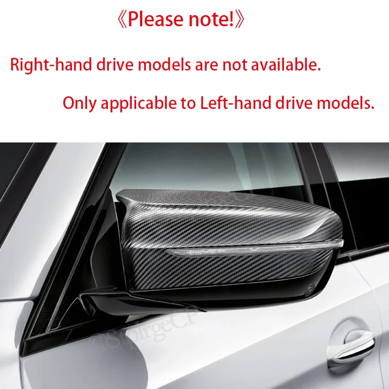 Carbon Fiber Exterior Side Rearview Mirror Cover Trim For BMW 4/5/7/8-Series G11 G12 G14 G15 G16 G30 G31 G22 2017 2018 2019 2020 |