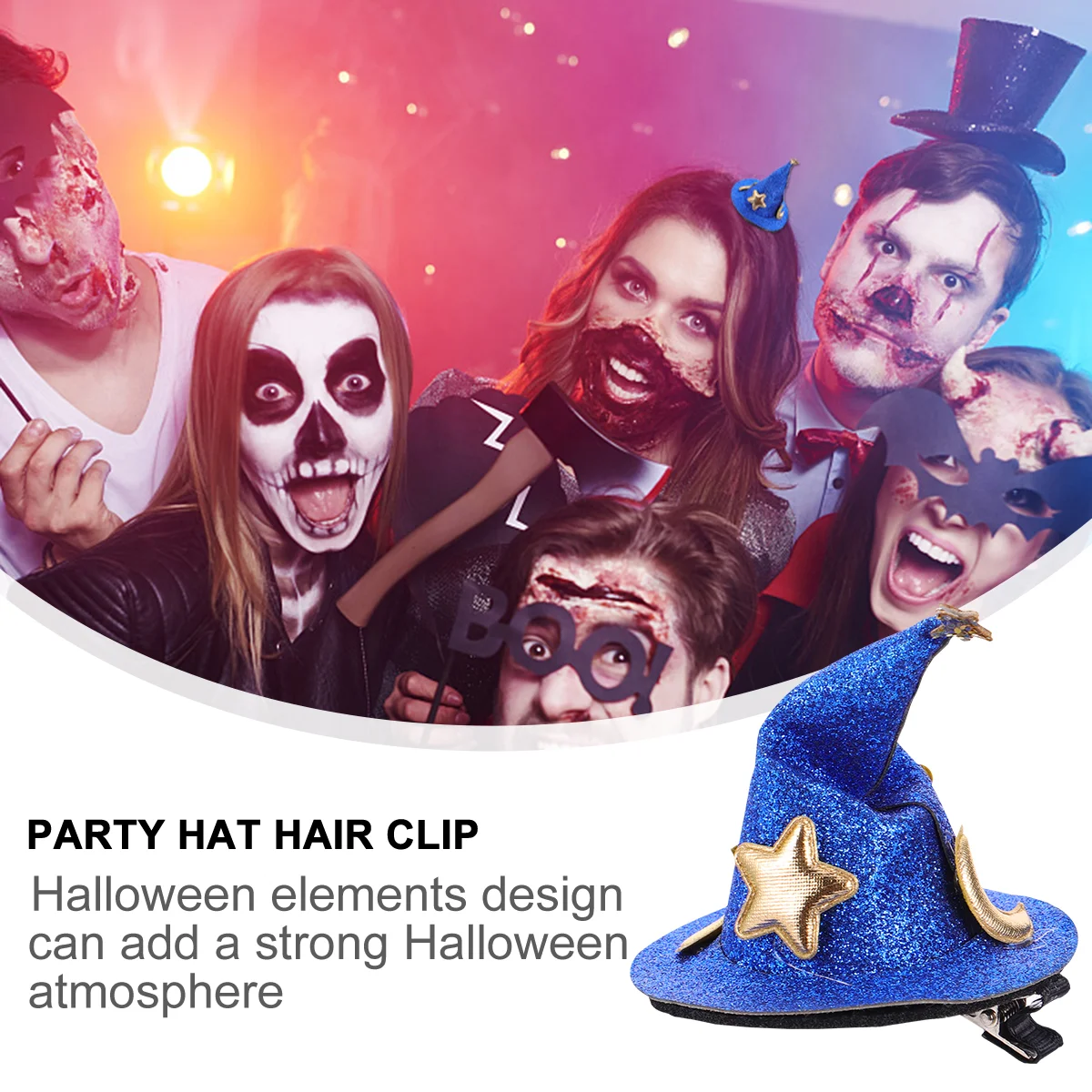 Детский остроконечный цилиндр на Хэллоуин заколка для волос головной убор