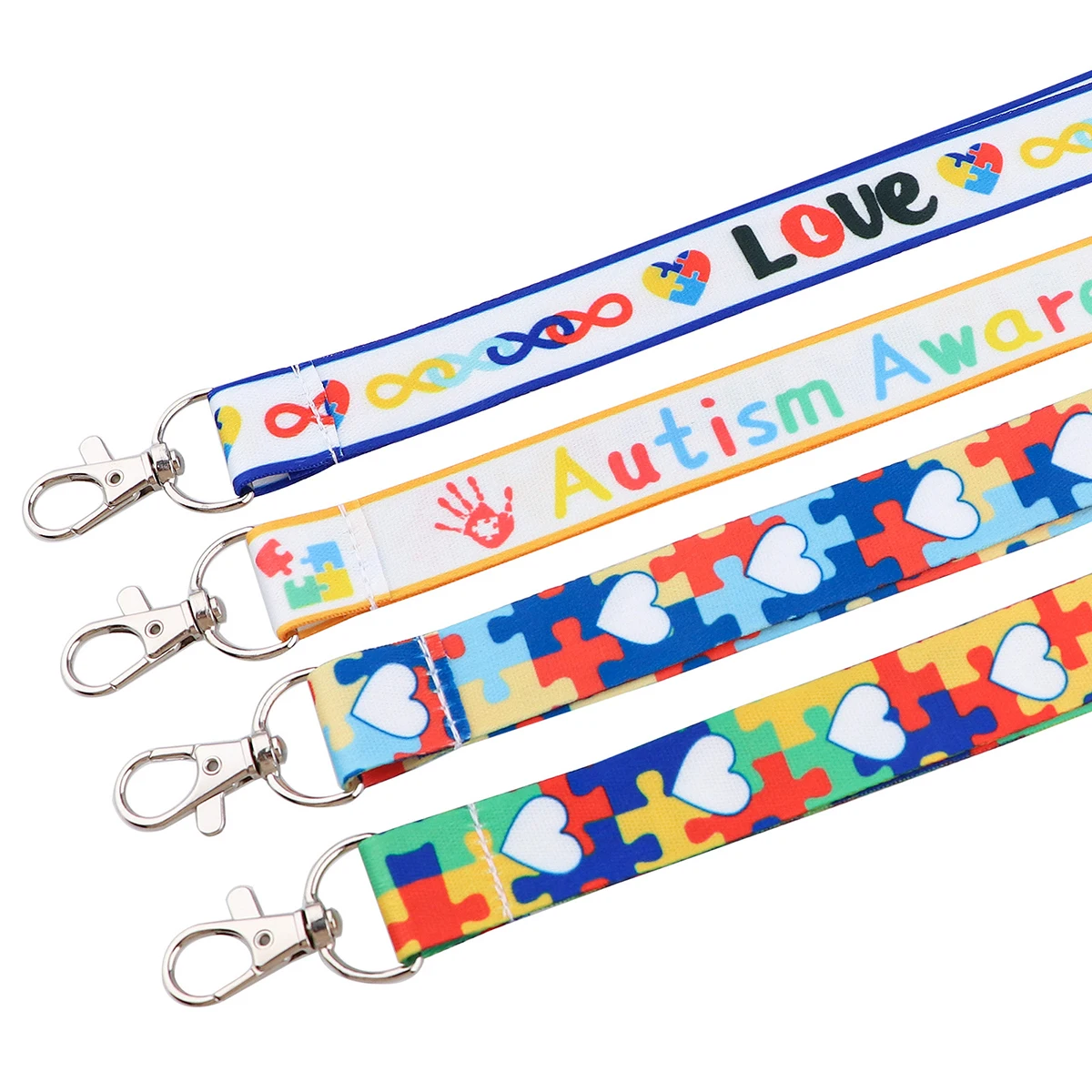 

Autism awareness Strap Lanyard for Keys Keychain Badge Holder ID Credit Card Pass Hang Rope Lariat Accessories kids Gift