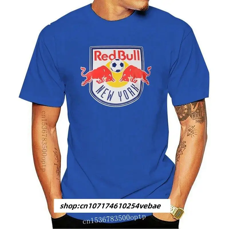 

New York Red Bulls Mls Team Logo T-Shirt Mens Athleisure Top Tee Shirt Small For Youth Middle-Age The Elder Tee Shirt