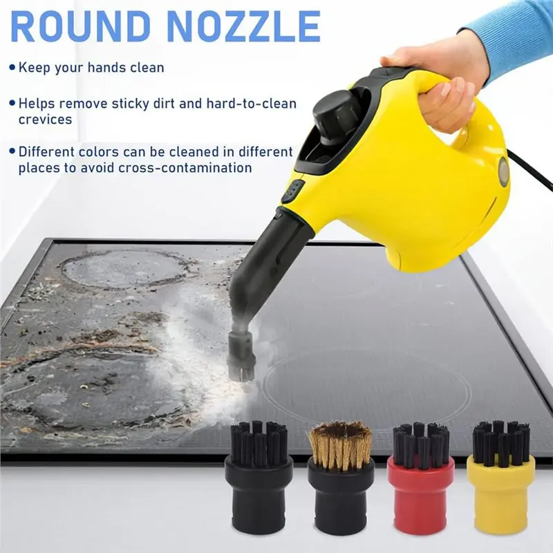 Фото Набор аксессуаров для пароочистителя ABUD для Karcher Easyfix SC1 SC2 SC3 SC4-ткань для пола, чехлы для ручных насадок, абразивная ткань, круглый Br №5