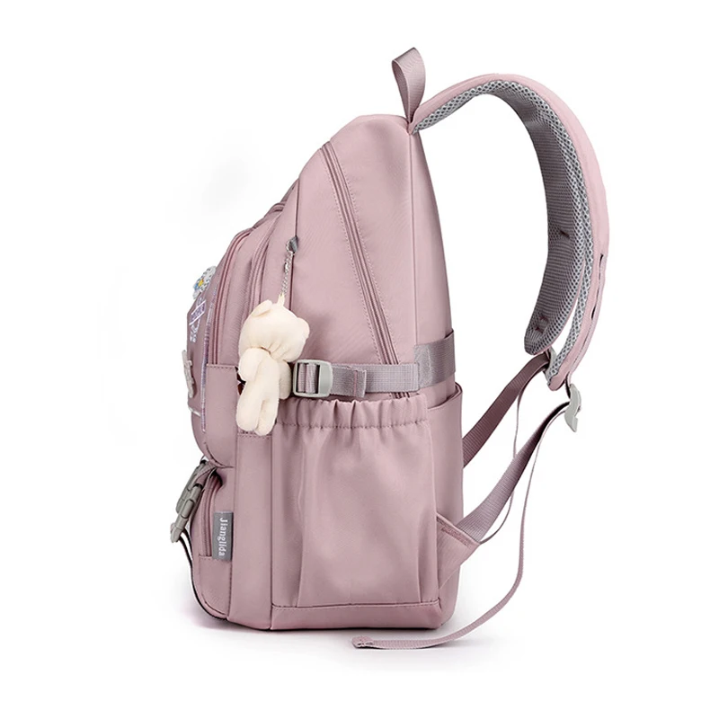 2022 Kawaii Girls Anti-Theft School Bags Backpack for Teenage Women Nylon Waterproof Laptop Bagpack Multi-layer Pockets 20-35L