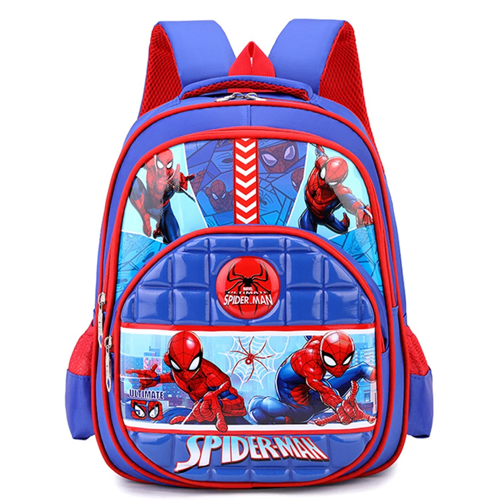 Детская Школьная Сумка С Изображением Супергероя Человека-паука Милый Рюкзак 3D