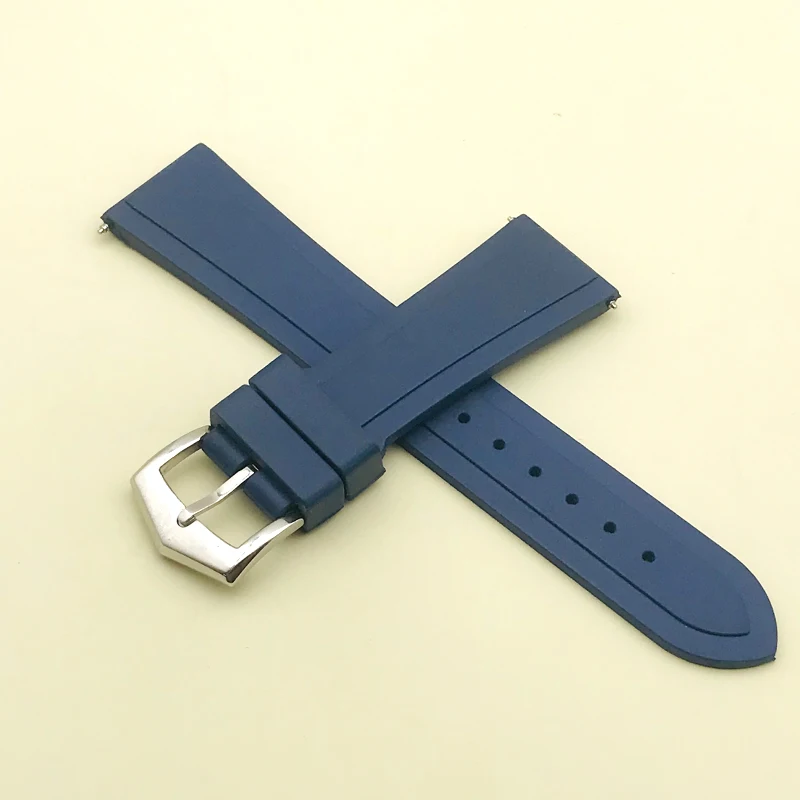 22mm Rubber Watch Band Blue Strap Fits Seiko SKX007 SRPD Tuna Can Watch Cases Men's Watch Bracelet Sports Loop Watch Belt enlarge