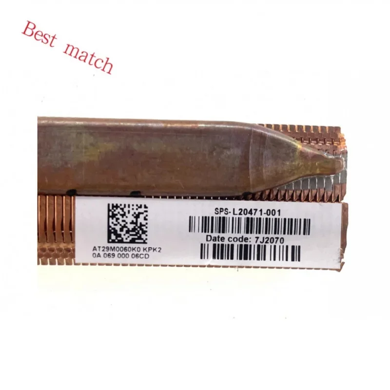 Оригинальный охлаждающий радиатор процессора ноутбука для HP 15-db 15-da L20491-001 HiAR