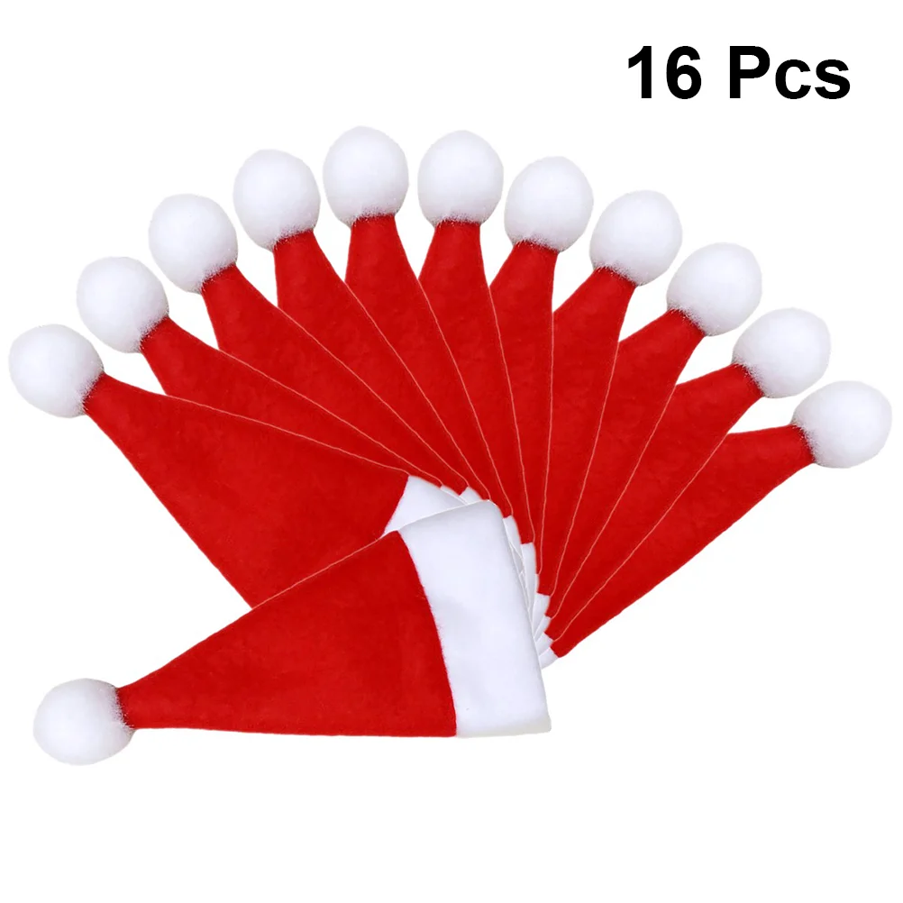 

Christmas Fork Cover Santa Hat Cutlery Tableware Kitchen Holder Bottle Xmas Ornaments