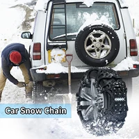 snow chains 2021 new universal 6 pieces tire snow chains anti skid car truck snow chains adjustable emergency tire chains for