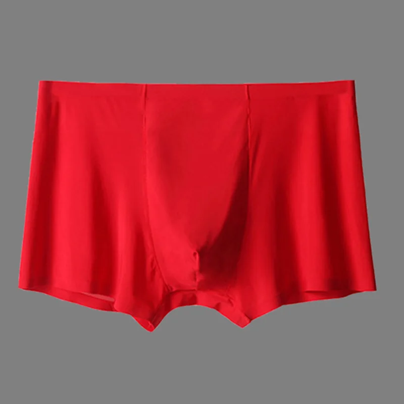 

Модные ультратонкие дышащие мужские боксеры из вискозы, шорты, спортивные высокоэластичные трусы, быстросохнущие U-образные выпуклые мягки...