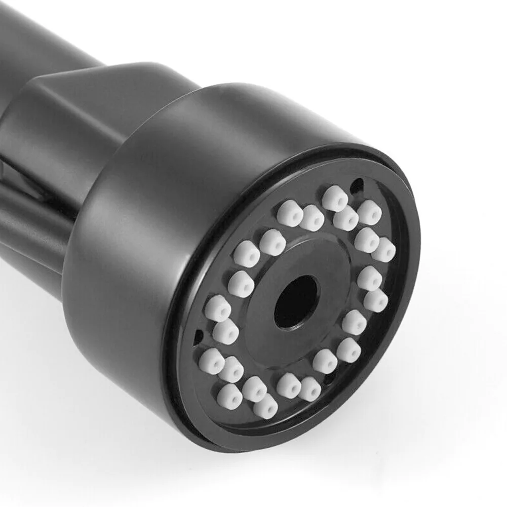 

Pull Out Spray Faucet Shower ABS Bathroom Black Durable Easy To Install Faucet Shower Setting Head Replacement