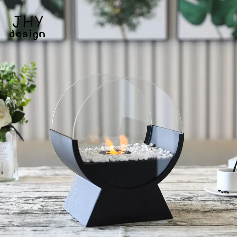 Круглая стеклянная настольная чаша для огня горшок 13 5 дюйма стандартное чистое