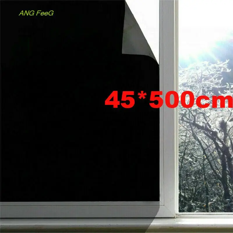 

One Way Mirror Window Film Stained Vinyl Glass Self Adhesive Film Black Heat Insulation Solar Window Tint Privacy for Home