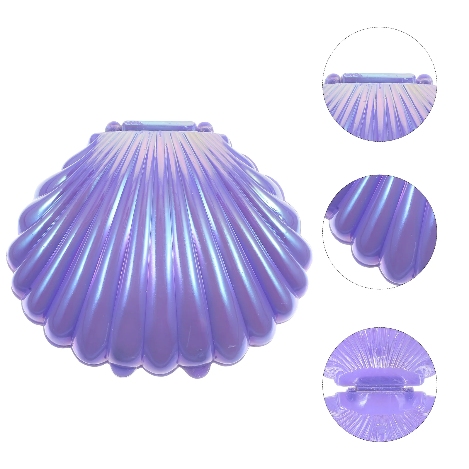 

10 Pcs Candy Containers Box Jars Party Table Seashell Jewelry Dish Mermaid Decor Purple Small