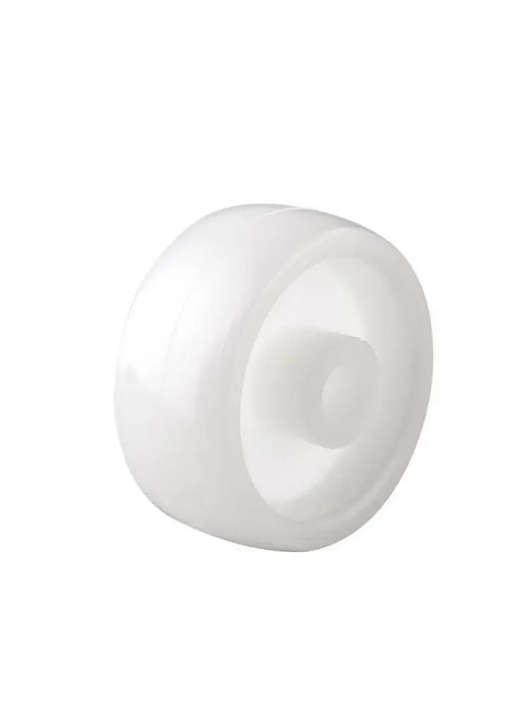 

4 Pcs/Lot 1.25 Inch Single Wheel Light White Pp Plastic Small With Diameter 30mm Smooth Piece Folding Bed Pulley