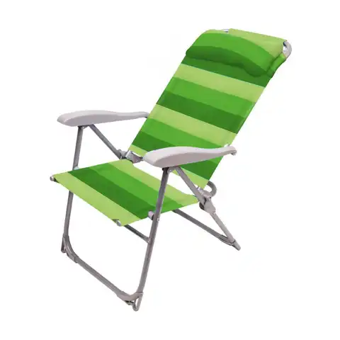 Кресло-шезлонг складное Nika, h сиденья 38 см, зеленое