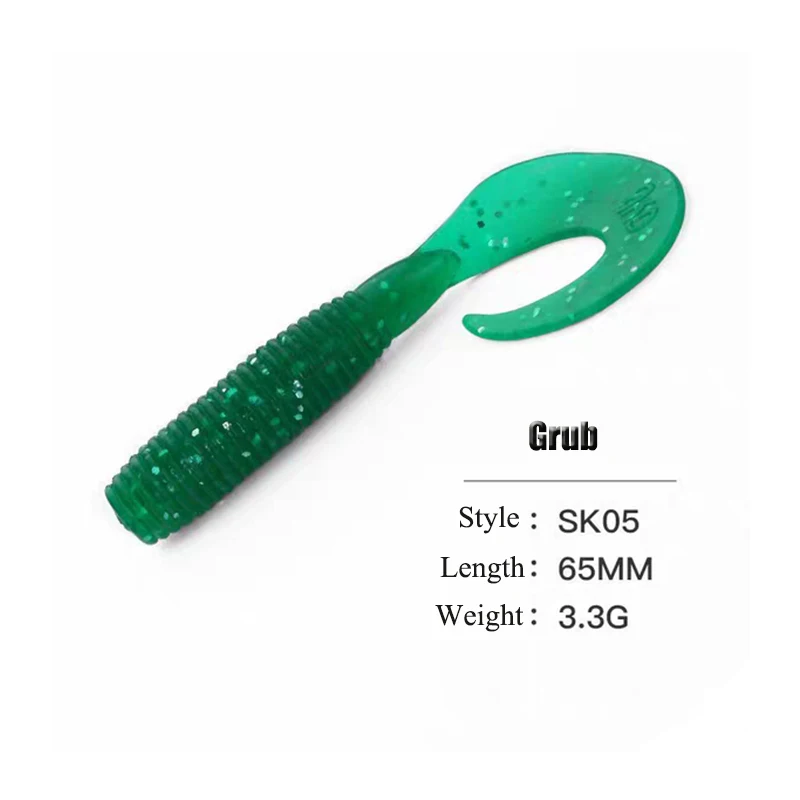 12 шт./упаковка мягкая рыболовная приманка 65 мм 3 г