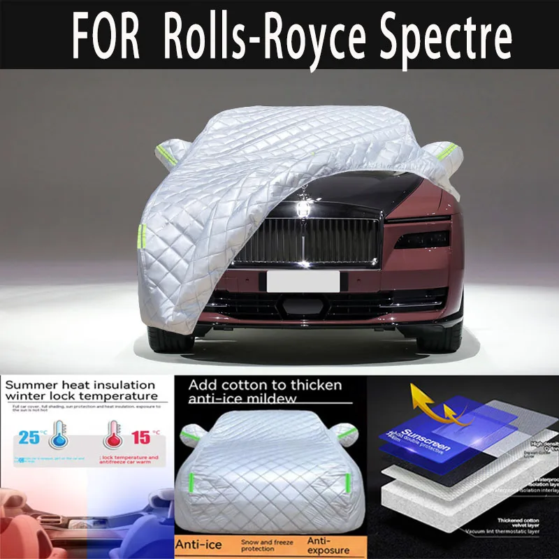 

For Rolls-Royce Spectre auto hail proof protective cover,snow cover,sunshade,waterproof anddustproof external car accessories