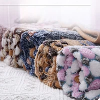 20x20cm fancy cozy kennel mat cat autumn winter warm double sided super thick coral velvet pet blanket
