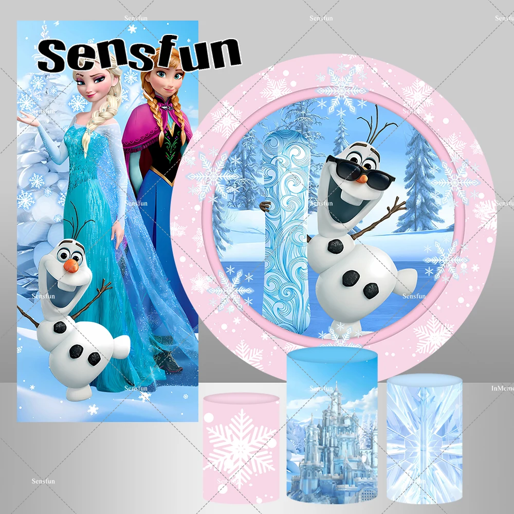 Фон для фотосъемки с изображением замка Олафа