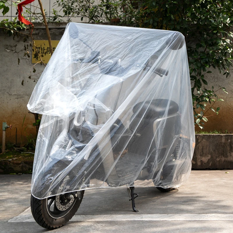 

Motorcycle Cover S M L Size Universal Outdoor Uv Protector Bike Rain Dustproof Scooter Covers Waterproof Transparent Cover