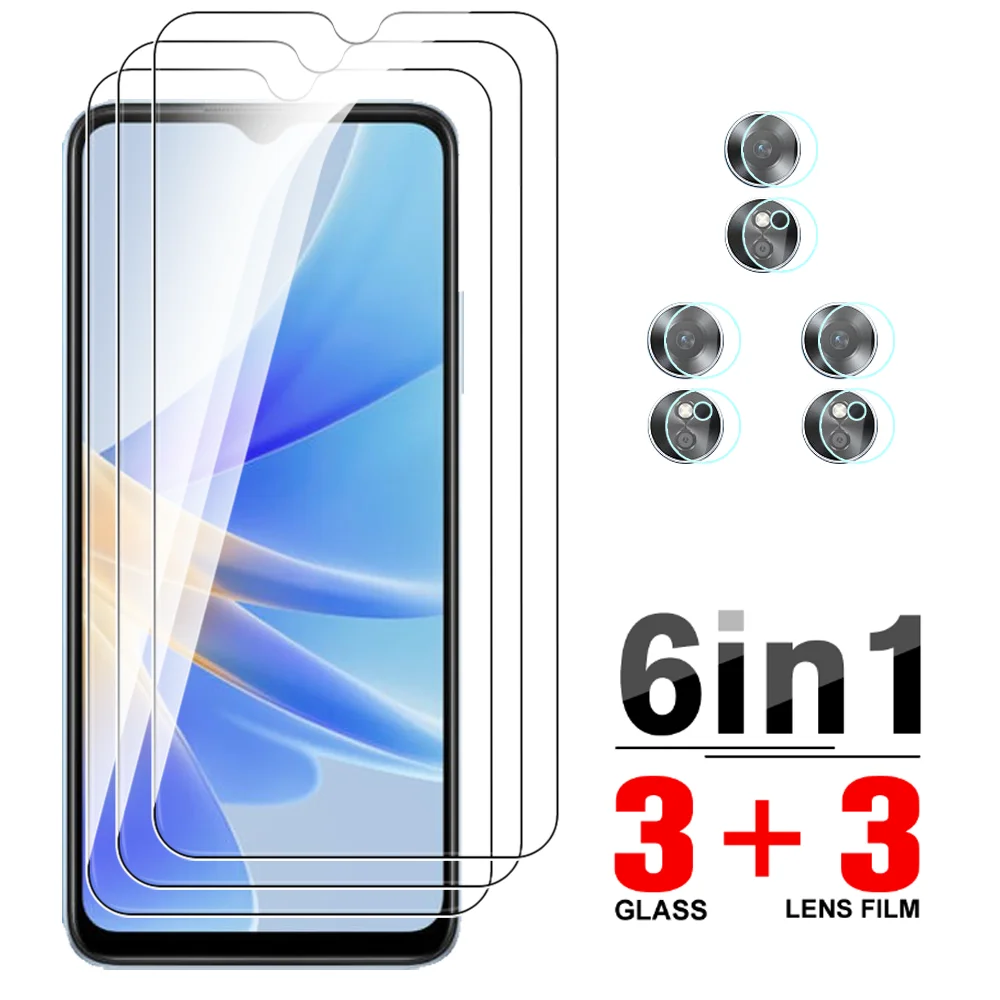 

6 в 1 пленка для объектива камеры для Oppo A17 закаленное стекло Защита для экрана для A57 A77 5g Oppoa17 Oppoa57 Oppoa77