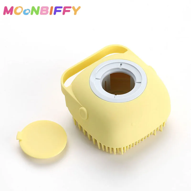 

Multifunction Silicone Scrubber Dispenser Bath Brush Home Travel for Babies Pet Bath Kit Silicon Bath Body Brush