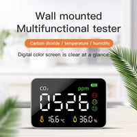 3 in 1 air quality monitor digital co2 detector indoor outdoor temperature humidity co2 tester carbon dioxide meter detector